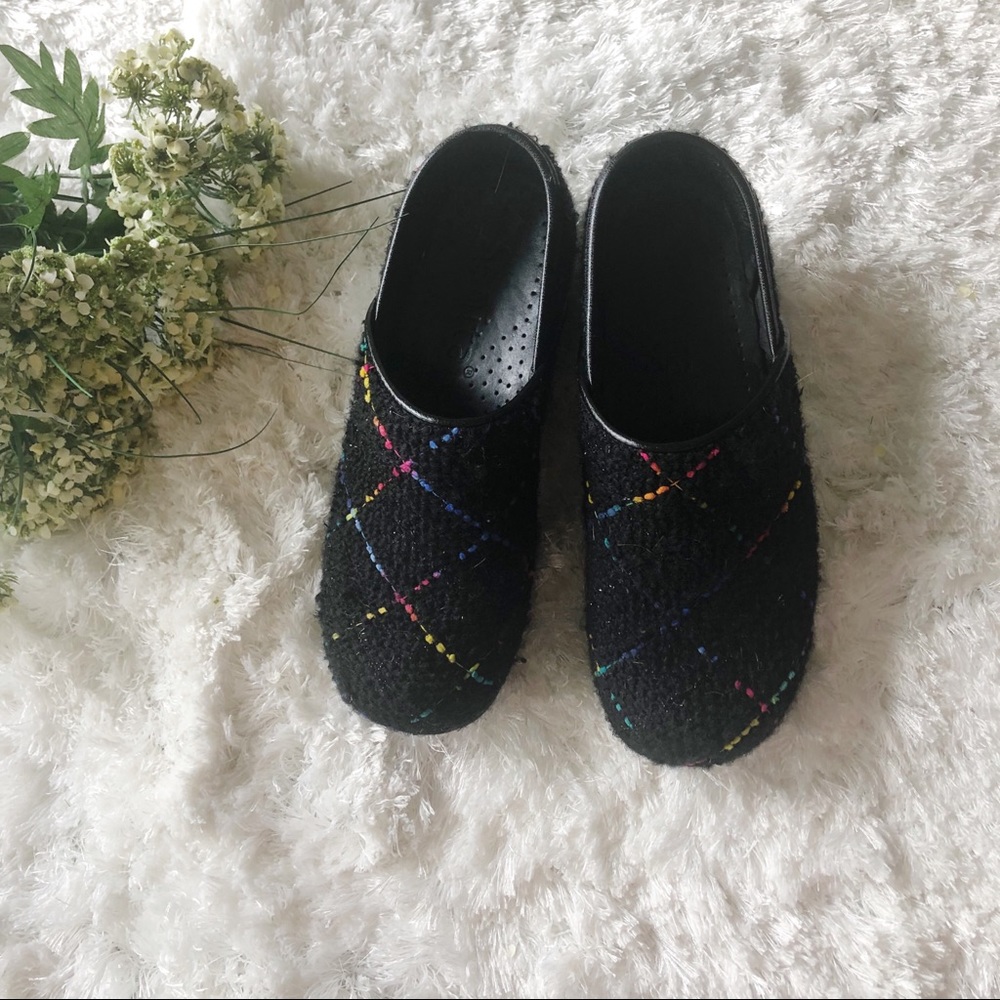 Sanita Tweed Clog Size 7
